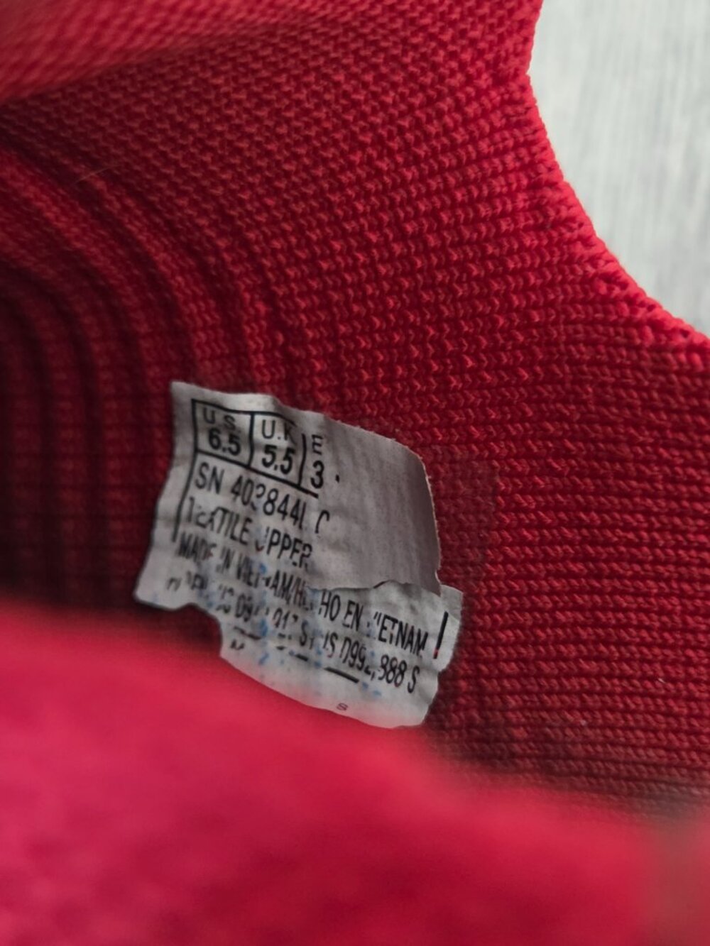 Skechers Women's Slip-ins Air-Cooled Memory Foam Sneakers Red Black Size 6.5 - Picture 12 of 12